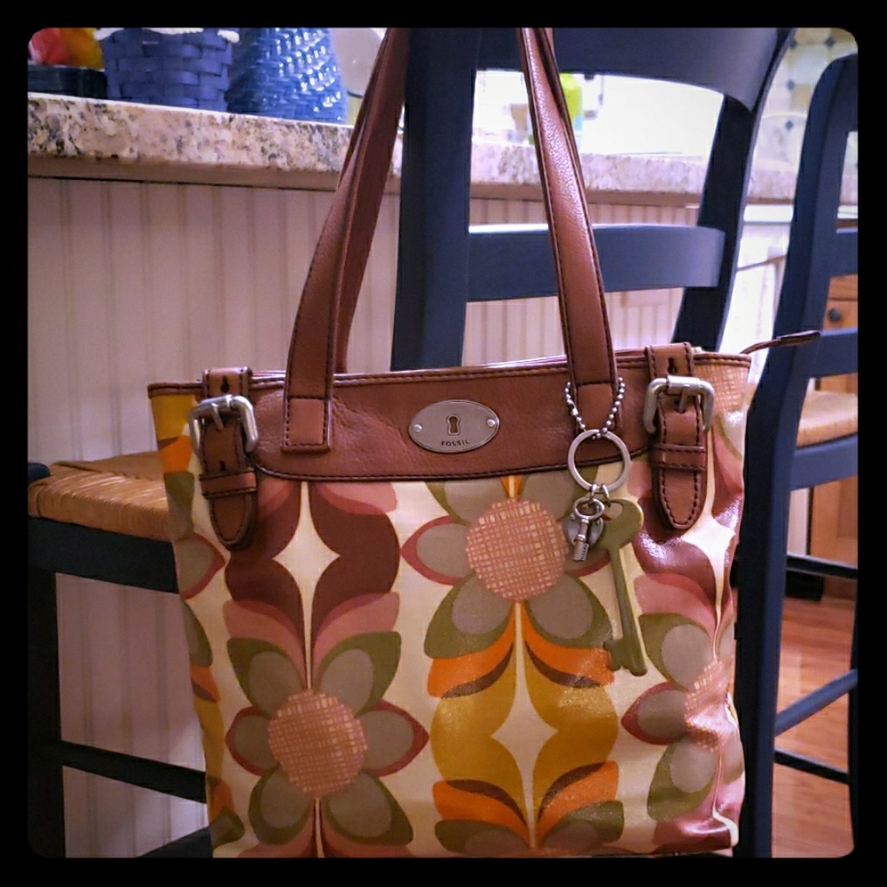 Fossil Keyper Shopper bag with cosmetic bag